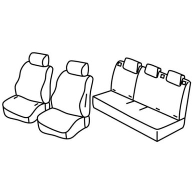 QD13077.JPG Set Coprisedili Superior Nero/grigio Citroen C3 Serie 13000 Coprisedili Su Misura