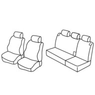 QD15005.JPG Set Coprisedili Superior Nero/grigio Fiat Brava Serie 15000 Coprisedili Su Misura Qd15005f