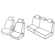 QD20107.JPG Set Coprisedili Superior Nero/grigio Kia Rio 5p Serie 20000 Coprisedili Su Misura Qd20107f