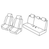 QD23004.JPG Set Coprisedili Superior Nero/blu Mazda 2 5p Serie 23000 Coprisedili Su Misura Qd23004d