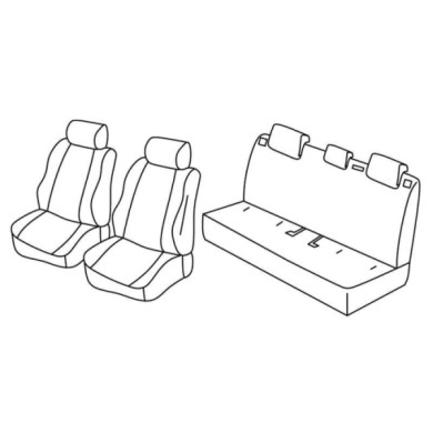 QD23025.JPG Set Coprisedili Superior Nero/rosso Mazda 2 5p Serie 23000 Coprisedili Su Misura Qd23025e