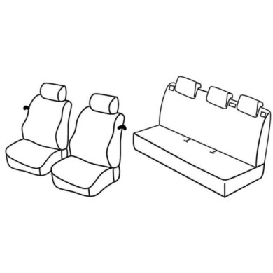QD27003.JPG Set Coprisedili Superior Grigio/nero Nissan Micra 3p Serie 27000 Coprisedili Su Misura Qd27003c