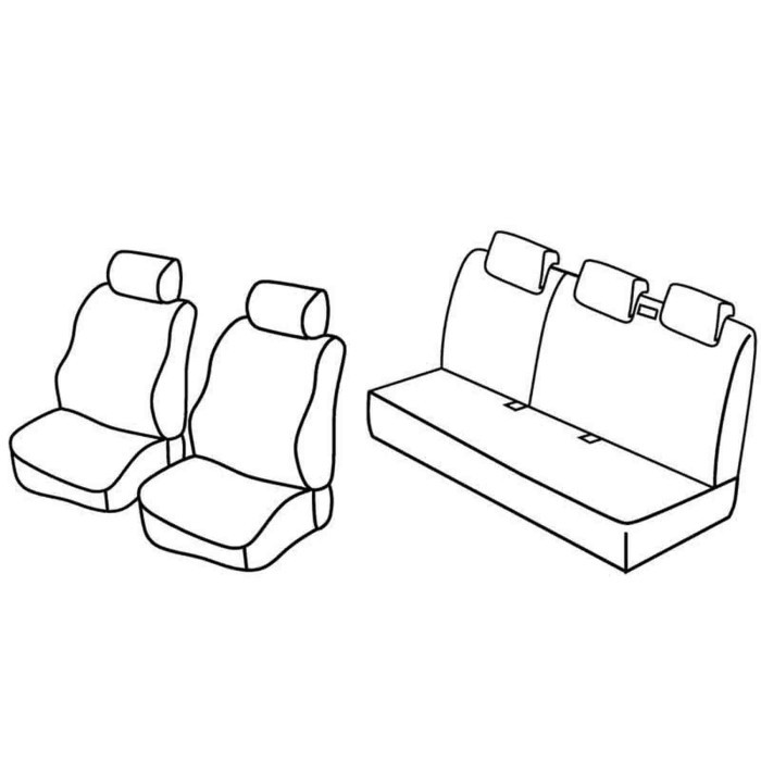 QD27005.JPG Set Coprisedili Superior Nero/rosso Nissan Micra 5p Serie 27000 Coprisedili Su Misura Qd27005e
