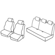 QD27005.JPG Set Coprisedili Superior Nero/rosso Nissan Micra 5p Serie 27000 Coprisedili Su Misura Qd27005e