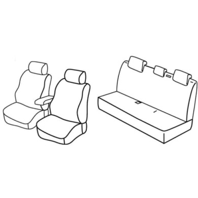 QD27008.JPG Set Coprisedili Superior Grigio/nero Nissan Micra Serie 27000 Coprisedili Su Misura Qd27008c