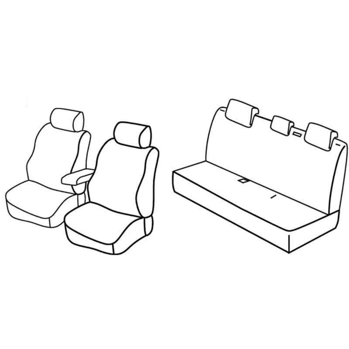 QD27008.JPG Set Coprisedili Superior Grigio/nero Nissan Micra Serie 27000 Coprisedili Su Misura Qd27008c