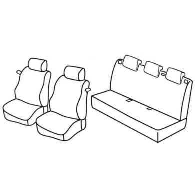 QD28042.JPG Set Coprisedili Superior Nero/blu Opel Corsa D 3p Serie 28000 Coprisedili Su Misura Qd28042d