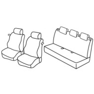 QD28042.JPG Set Coprisedili Superior Nero/grigio Opel Corsa D 3p Serie 28000 Coprisedili Su Misura Qd28042f