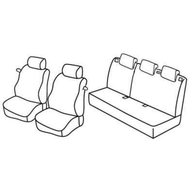 QD28043.JPG Set Coprisedili Superior Nero/rosso Opel Corsa D 3p Serie 28000 Coprisedili Su Misura Qd28043e