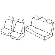 QD28046.JPG Set Coprisedili Superior Grigio/nero Opel Corsa D 5p Serie 28000 Coprisedili Su Misura Qd28046c