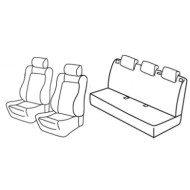 QD28048.JPG Set Coprisedili Superior Grigio/nero Opel Corsa D 5p Serie 28000 Coprisedili Su Misura Qd28048c