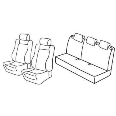 QD28049.JPG Set Coprisedili Superior Grigio/nero Opel Corsa D 5p Serie 28000 Coprisedili Su Misura