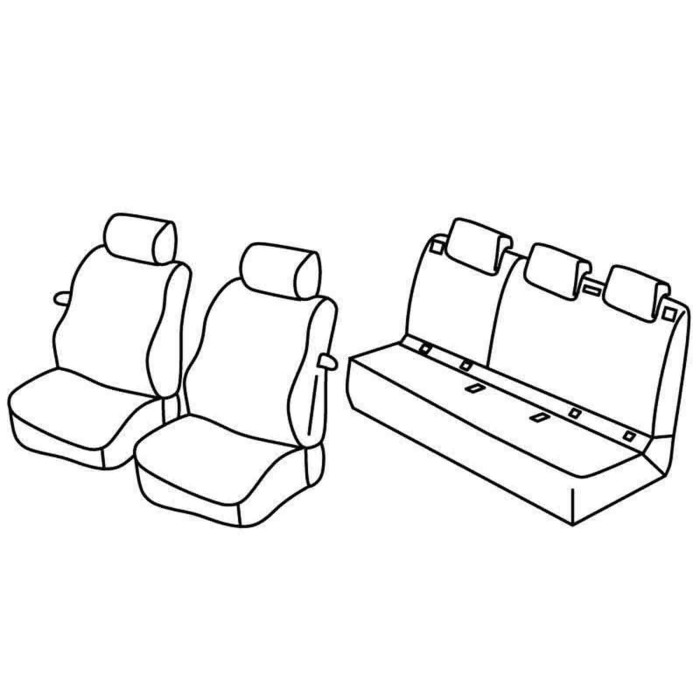 QD28050.JPG Set Coprisedili Superior Nero/blu Opel Corsa E 3p Serie 28000 Coprisedili Su Misura Qd28050d
