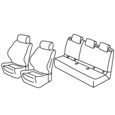 QD28053.JPG Set Coprisedili Superior Nero/rosso Opel Corsa E 5p Serie 28000 Coprisedili Su Misura Qd28053e