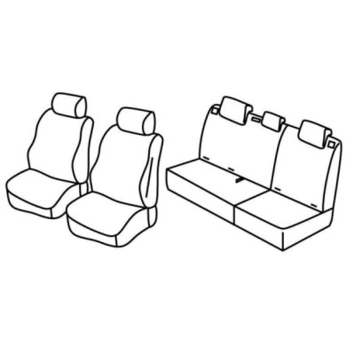 QD28075.JPG Set Coprisedili Superior Grigio/nero Opel Karl Serie 28000 Coprisedili Su Misura Qd28075c