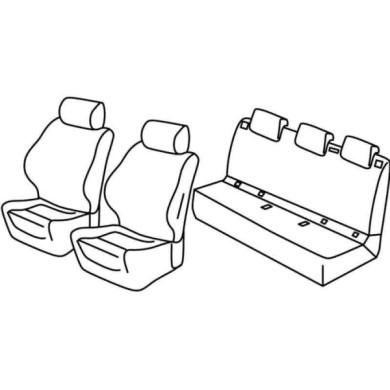 QD28086.JPG Set Coprisedili Superior Nocciola Opel Corsa E 5p Serie 28000 Coprisedili Su Misura Qd28086a