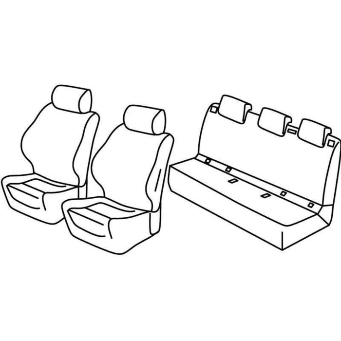 QD28086.JPG Set Coprisedili Superior Nocciola Opel Corsa E 5p Serie 28000 Coprisedili Su Misura Qd28086a