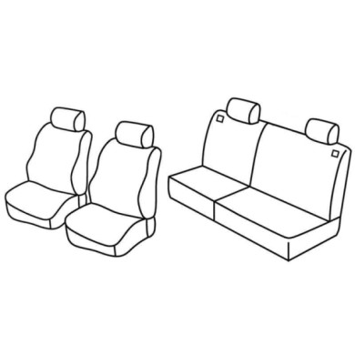 QD29003.JPG Set Coprisedili Superior Nero/rosso Peugeot 206 3p-206 5p Serie 29000 Coprisedili Su Misura Qd29003e