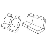 QD29006.JPG Set Coprisedili Superior Nero/grigio Peugeot 206 3p-206 5p Serie 29000 Coprisedili Su Misura Qd29006f