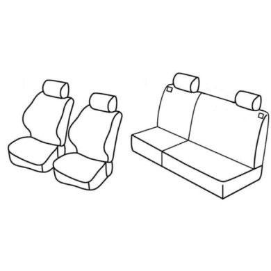 QD29007.JPG Set Coprisedili Superior Nero/grigio Peugeot 206 5p Serie 29000 Coprisedili Su Misura