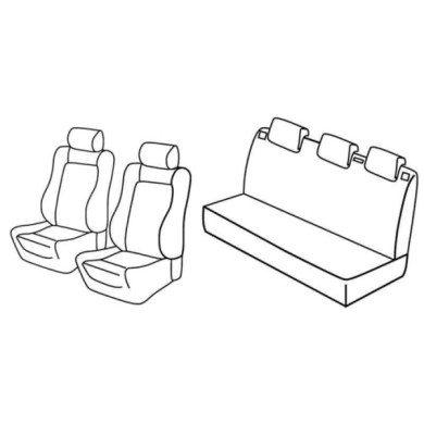 QD29011.JPG Set Coprisedili Superior Nero/rosso Peugeot 206 3p-206 5p Serie 29000 Coprisedili Su Misura Qd29011e