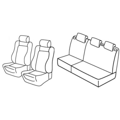 QD29013.JPG Set Coprisedili Superior Nero/rosso Peugeot 206 3p-206 5p Serie 29000 Coprisedili Su Misura