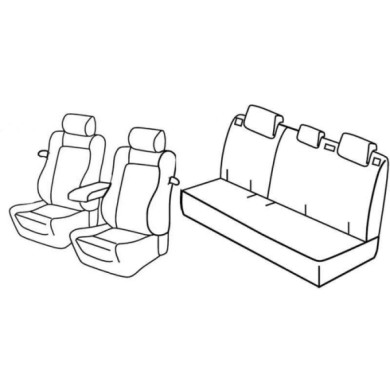 QD29020.JPG Set Coprisedili Superior Grigio/nero Peugeot 208 3p Serie 29000 Coprisedili Su Misura