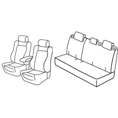 QD29021.JPG Set Coprisedili Superior Grigio/nero Peugeot 208 5p Serie 29000 Coprisedili Su Misura Qd29021c
