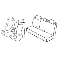 QD29021.JPG Set Coprisedili Superior Grigio/nero Peugeot 208 5p Serie 29000 Coprisedili Su Misura Qd29021c