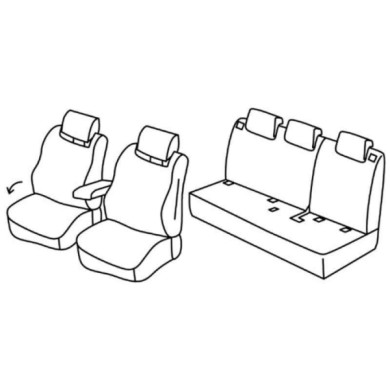 QD30120.JPG Set Coprisedili Superior Nero/grigio Renault Clio Iv Sporter Serie 30000 Coprisedili Su Misura Qd30120f
