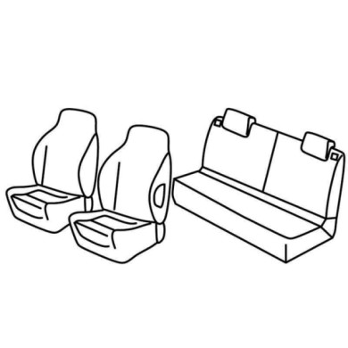 QD30168.JPG Set Coprisedili Superior Grigio/nero Renault Twingo Serie 30000 Coprisedili Su Misura Qd30168c