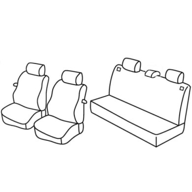 QD31004.JPG Set Coprisedili Superior Grigio/nero Seat Ibiza 3p Serie 31000 Coprisedili Su Misura Qd31004c