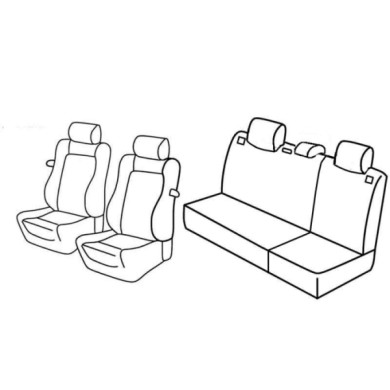 QD31017.JPG Set Coprisedili Superior Nero/rosso Seat Ibiza 3p Serie 31000 Coprisedili Su Misura