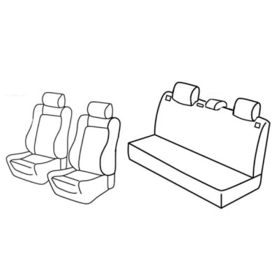 QD31018.JPG Set Coprisedili Superior Grigio/nero Seat Ibiza 5p Serie 31000 Coprisedili Su Misura Qd31018c