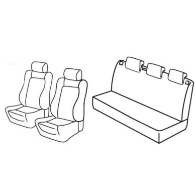 QD31022.JPG Set Coprisedili Superior Nero/grigio Seat Ibiza 5p Serie 31000 Coprisedili Su Misura Qd31022f
