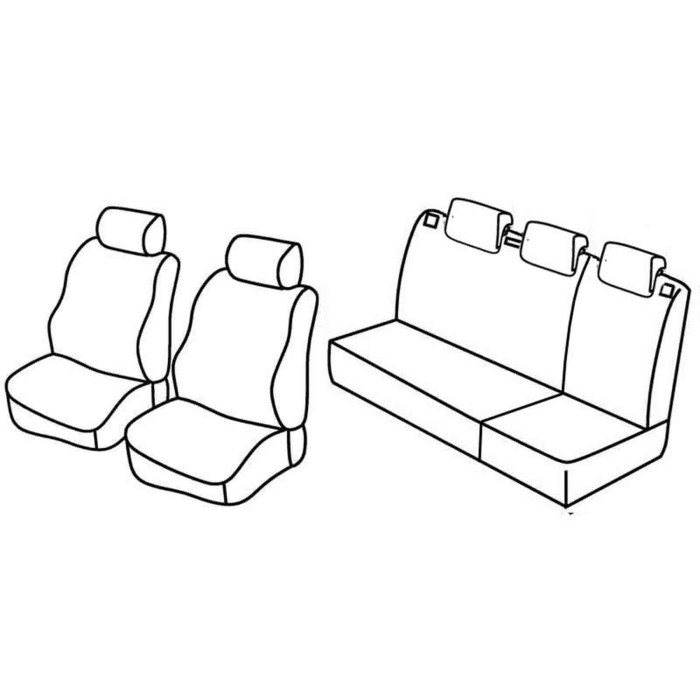 QD31025.JPG Set Coprisedili Superior Nero/rosso Seat Ibiza 5p Serie 31000 Coprisedili Su Misura Qd31025e