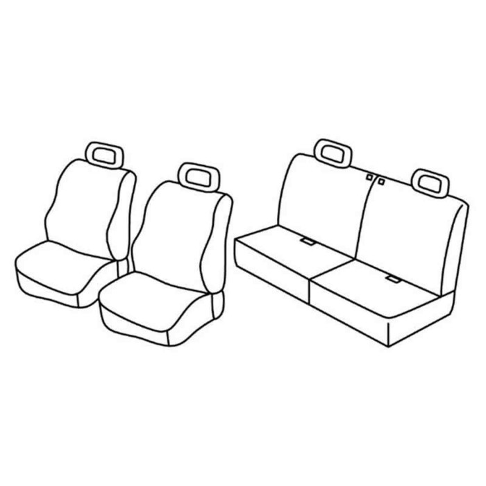 QD35004.JPG Set Coprisedili Superior Grigio/nero Suzuki Jimny 3p Serie 35000 Coprisedili Su Misura Qd35004c