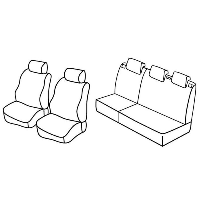 QD35010.JPG Set Coprisedili Superior Grigio/nero Suzuki Swift 5p Serie 35000 Coprisedili Su Misura Qd35010c