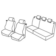 QD36034.JPG Set Coprisedili Superior Nocciola Toyota Yaris 3p Serie 36000 Coprisedili Su Misura