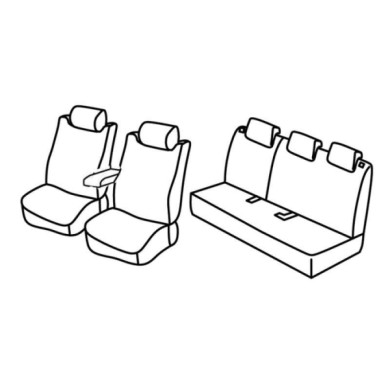 QD36037.JPG Set Coprisedili Superior Nero/grigio Toyota Yaris 5p Serie 36000 Coprisedili Su Misura Qd36037f