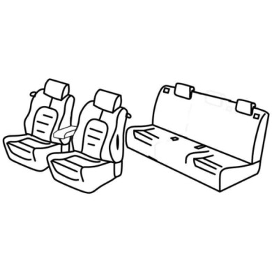 QE10113.JPG Set Coprisedili Superior Grigio/nero Alfa Romeo Mito Serie 10000 Coprisedili Su Misura