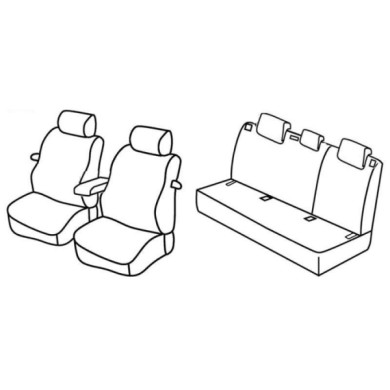 QE11006.JPG Set Coprisedili Superior Nero/grigio Audi A3 3p Serie 11000 Coprisedili Su Misura Qe11006f