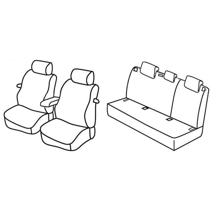 QE11006.JPG Set Coprisedili Superior Nero/grigio Audi A3 3p Serie 11000 Coprisedili Su Misura Qe11006f