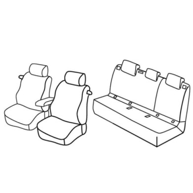 QE11011.JPG Set Coprisedili Superior Grigio/nero Audi A3 3p Serie 11000 Coprisedili Su Misura Qe11011c