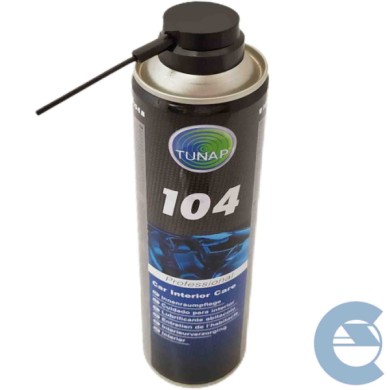 Tunap, spray per la cura degli interni dell’auto, Professionale, 104, per le parti in plastica e gomma, 400 ml