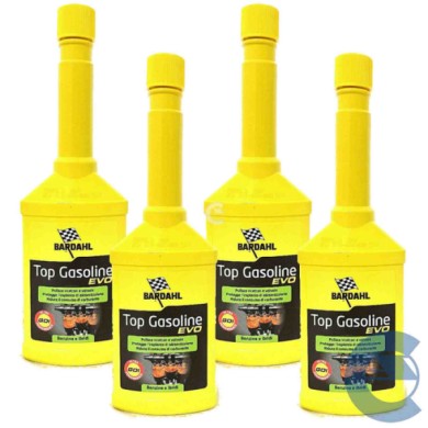 TOP-GASOLINE-EVO-4-PEZZI.jpg Bardahl Top Gasoline Evo Ex Top Benzina 250ml 107019 Additivo Pulizia Iniettori Benzina X4 Nuova Fo