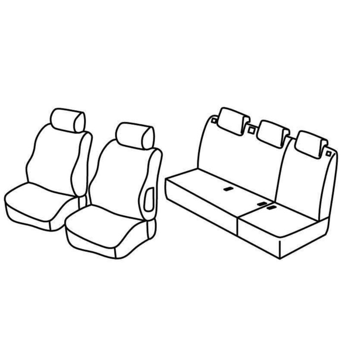 QE13001.JPG Set Coprisedili Superior Nero/rosso Citroen Berlingo Multispace Serie 13000 Coprisedili Su Misura Qe13001e