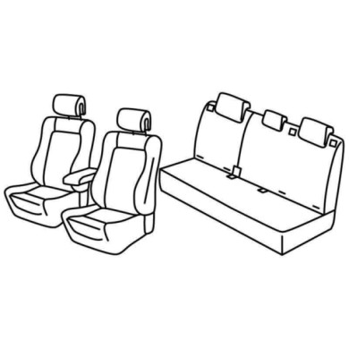 QE13024.JPG Set Coprisedili Superior Grigio/nero Citroen C4 5p Serie 13000 Coprisedili Su Misura Qe13024c