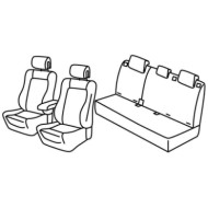QE13024.JPG Set Coprisedili Superior Nero/grigio Citroen C4 5p Serie 13000 Coprisedili Su Misura Qe13024f
