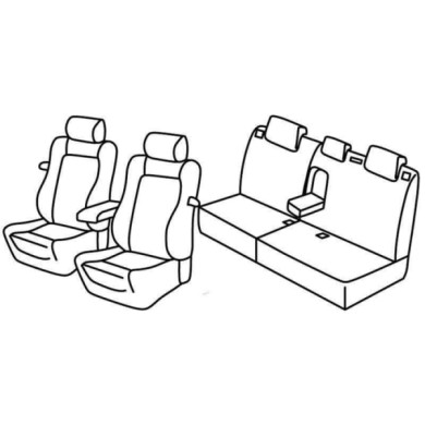 QE13037.JPG Set Coprisedili Superior Nero/rosso Citroen C4 3p Serie 13000 Coprisedili Su Misura Qe13037e